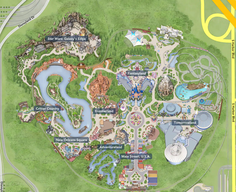 mappa disneyland