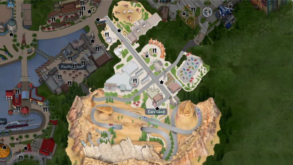 Cars Land mappa