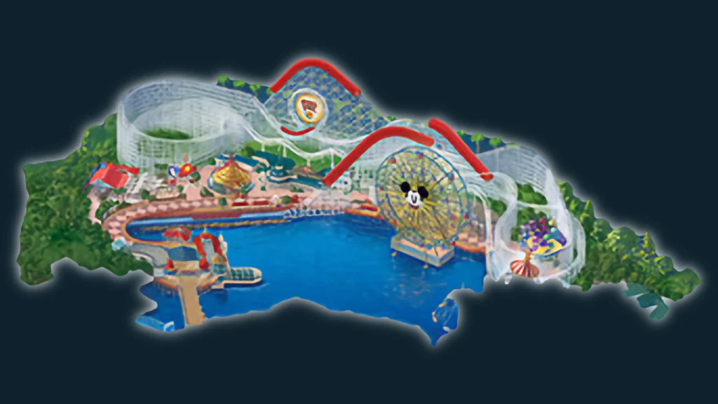 pixar pier map